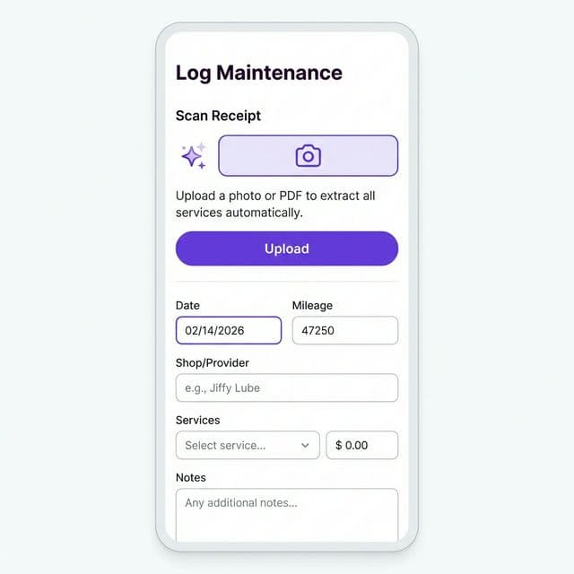 Receipt Scanner Interface Preview